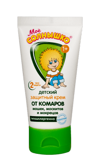 Разработан специально для детей. Эффективно защищает от комаров, слепней и других летающих насекомых (москитов, мокрецов, мошек, а также мух и ос).\nБезопасный для ребенка состав подходит для малышей от 1 года. Обладает мягким приятным запахом.