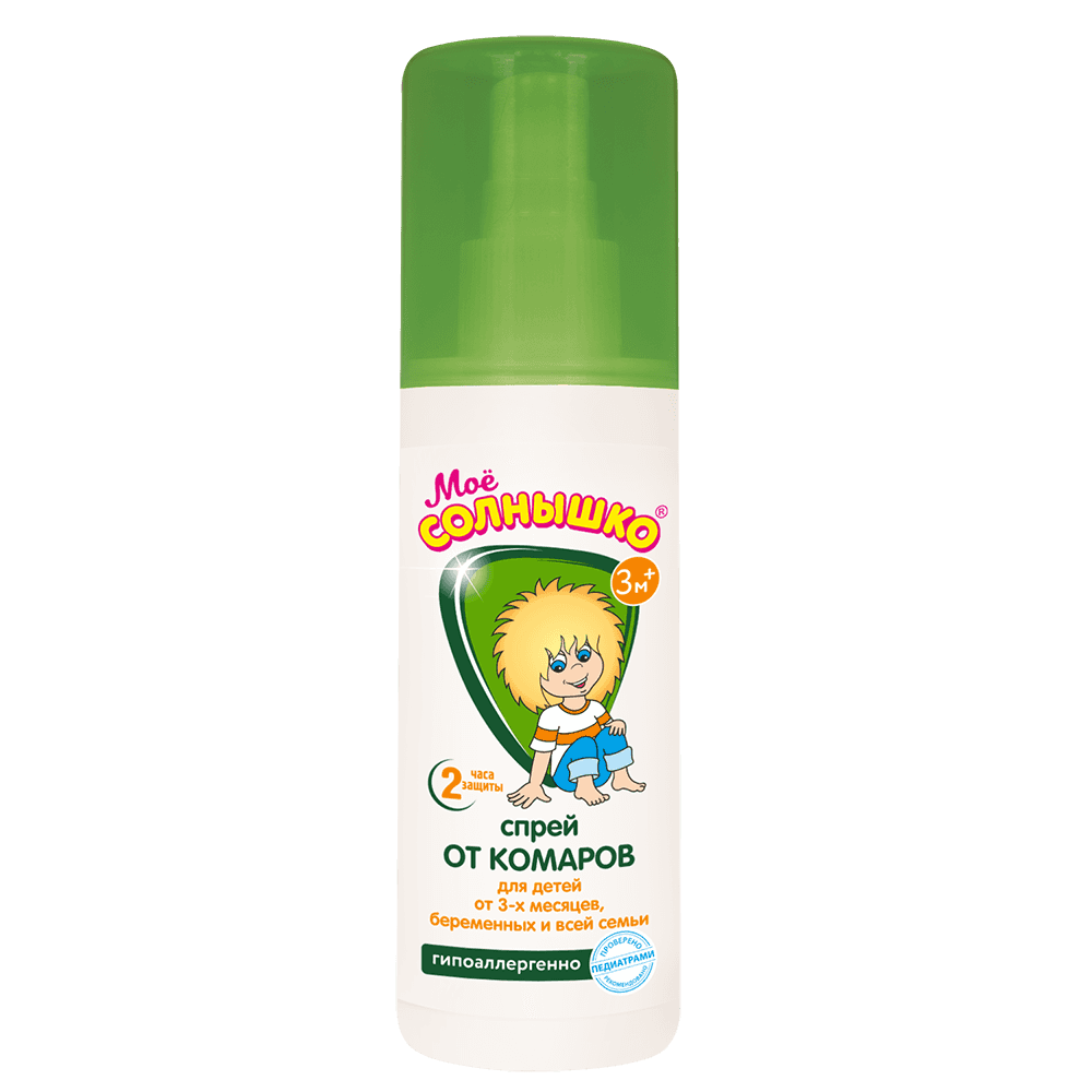 Безопасный состав разработан специально для малышей с 3-х месяцев. Подходит взрослым. Разрешено использовать женщинам в период беременности.\n\nЭффективно защищает от комаров, слепней и других летающих насекомых (москитов, мокрецов, мошек). Не оставляет следов на одежде, обладает приятным запахом, не впитывается в кожу.
