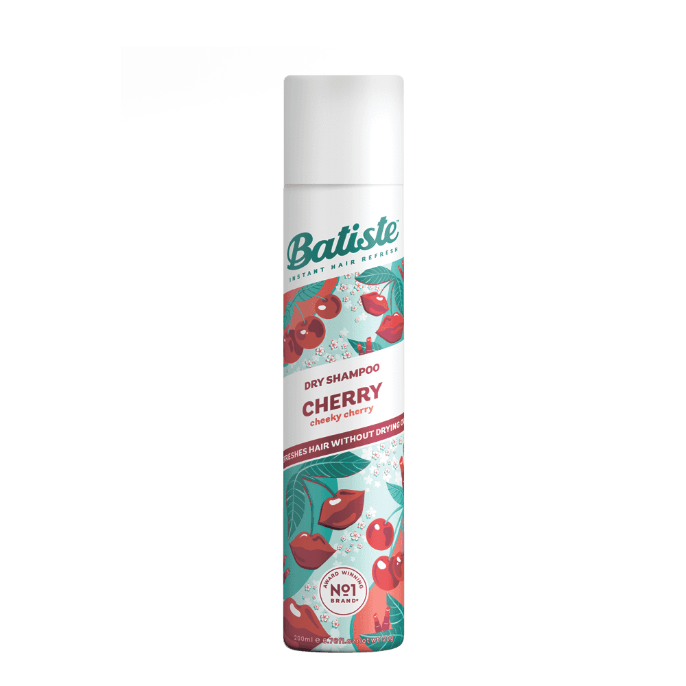 Сухой шампунь Batiste Original с ароматом вишенки быстро очищает и освежает волосы. Сухой шампунь устраняет жирность корней, придавая скучным и безжизненным волосам необходимый блеск, без использования воды.