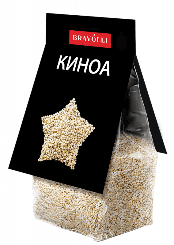Полезная крупа, произрастающая на склонах Анд в Южной Америке. Богата протеином и клетчаткой, кальцием, фосфором, железом, витамином В. Может стать оригинальной заменой риса, булгура, пшеницы и любой другой крупы