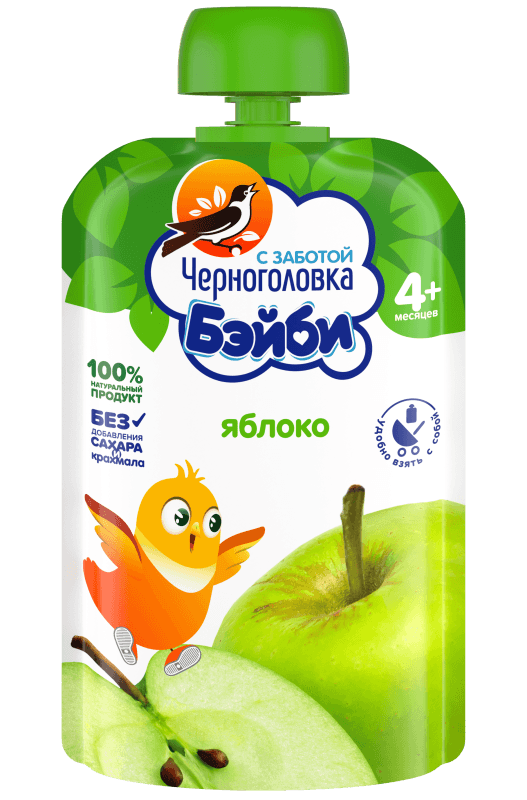 Без добавления сахара и крахмала, без красителей, консервантов и ГМО.\r\rПюре в пауче удобно взять с собой на прогулку, в поездку или на пикник.