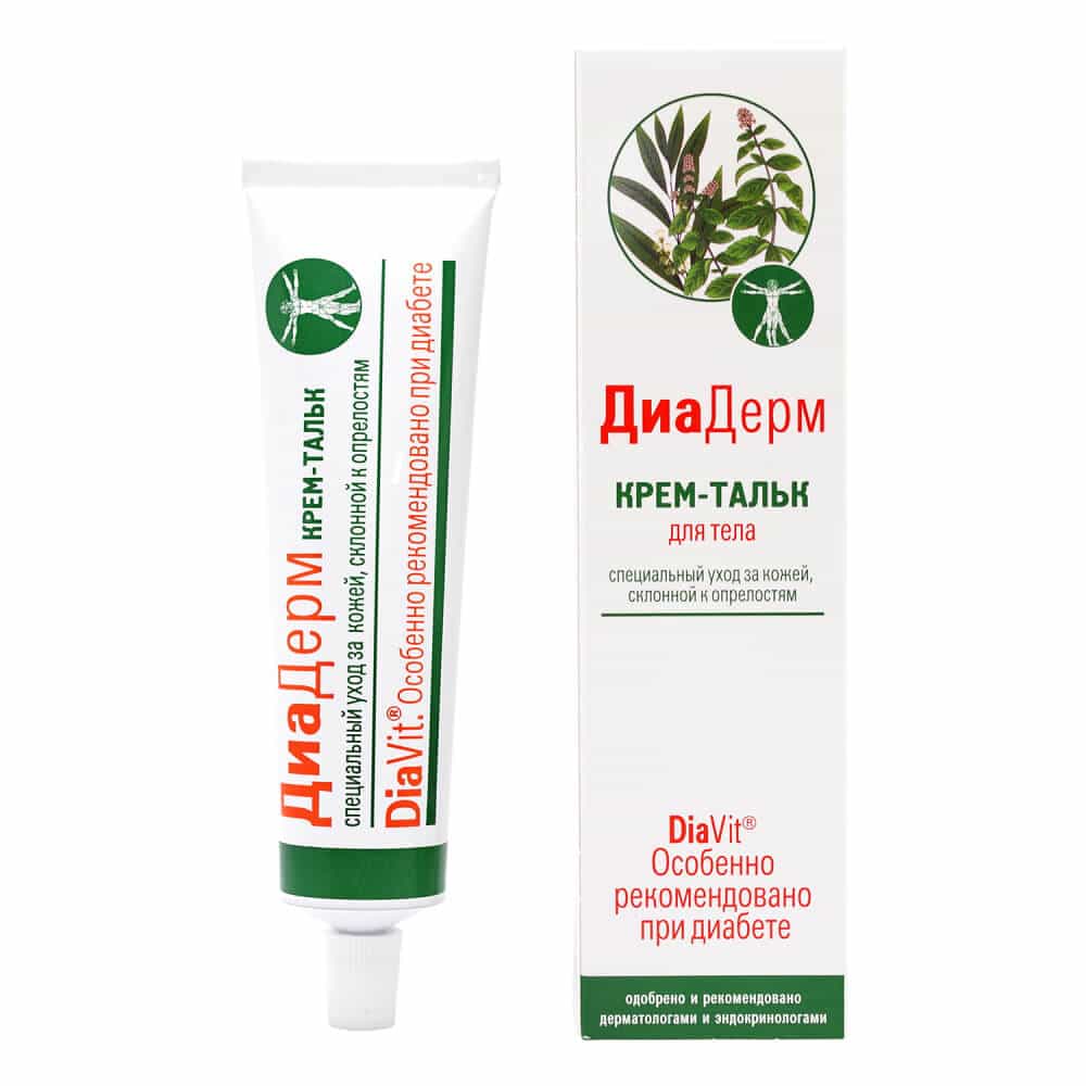 Крем легко и равномерно распределяется по коже, превращаясь в тонкий, шелковистый слой талька. Активные натуральные компоненты крема обеспечивают мягкое подсушивающее действие, профилактику опрелостей, устраняют раздражение и покраснение. Разработан специально для ухода кожей при сахарном диабете, но является эффективнм продуктом и для людей со схожими проблемами с кожей.