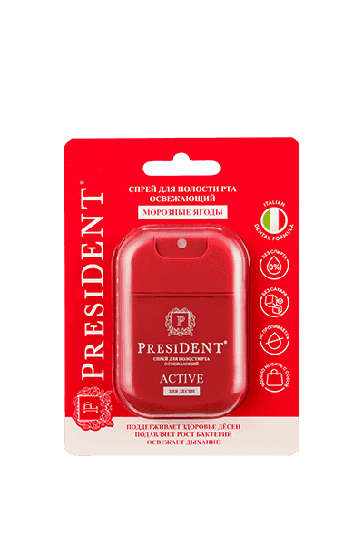 Cпрей для полости рта освежающий для десен со вкусом морозные ягоды. Поддерживает здоровье десен, подавляет рост бактерий и освежает дыхание. Не содержит спирта и сахара.